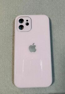 【送料込】iPhone 12 ケース　紫　純色　上品