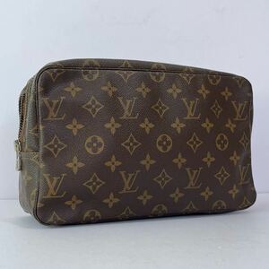 1円 ◎ LOUIS VUITTON ルイヴィトン モノグラム トゥルーストワレット28 M47522 ポーチ クラッチバッグ セカンドバッグ ブラウン系 