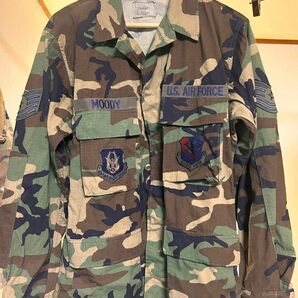 【美品】米軍放出品ウッドランド迷彩 BDUジャケットサイズM-R 古着　実物　ビンテージ　03年予算　USAF 米空軍