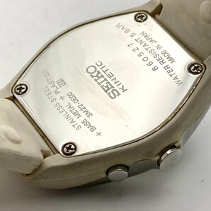 SEIKO セイコー キネティック 3M22-0E00 ブラック文字盤 デイト ボーイズ/メンズ腕時計 ジャンク 4-57-Aの画像5
