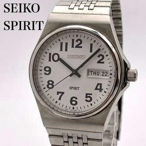 【稼働】SEIKO セイコー スピリット 7N43-7B70 デイデイト クォーツ メンズ腕時計 4-65-B