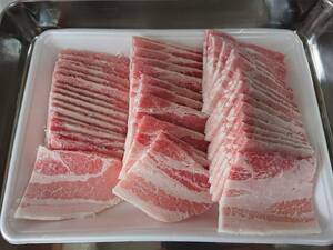 * great popularity ** yakiniku for pig rose slice 600g freezing 