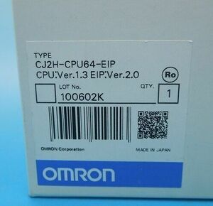 ★Ｔ番号領収書★ 新品【未使用】 OMRON オムロン PLC CJ2H-CPU64-EIP　CPUユニット 【★保証付き】