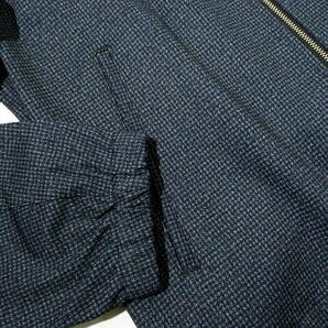 新品▼ 春物 アバハウス ポンチ素材 薄手 ブルゾン ジップジャケット ABAHOUSE 紺 ネイビー 46 Mサイズ 未使用 の画像6