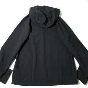 春物▼ 新品 ユナイテッドアローズ フーデッドジャケット 撥水加工 速乾 黒 マウンテンパーカー UNITED ARROWS Lサイズ フードの画像2