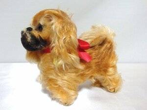 steiffシュタイフ/ ビンテージ・ペキニーズ犬のペッキー /14㎝