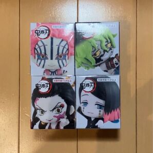 鬼滅の刃 ちょこっと ひっかけフィギュア ぷち 魘夢 猗窩座 堕姫 妓夫太郎 全4種 セット