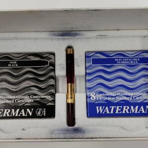 ◆送料無料◆ ウォーターマン WATERMAN エドソン EDSON 万年筆 ルビーレッド 極美品の画像9