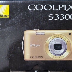 Nikon ニコン COOLPIX S3300 コンパクトデジタルカメラ ゴールド 未使用品の画像1