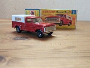 ENGLAND製ミニカー FORD PICK-UP MATCHBOX SERIES　元箱痛みアリ（検索）フォード　ピックアップ