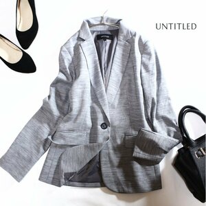  Untitled UNTITLED АО ) world стандартный весна костюм джерси - жакет tailored jacket 7 номер 1 еще . серый красивый рекомендация 