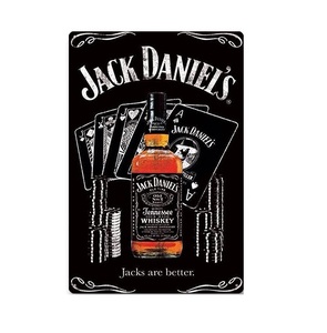 K404 新品●ビンテージ風 ブリキ看板 Whiskey ウィスキー ジャックダニエル JACK DANIEL'S アメリカン 雑貨 Whisky アンティーク アメリカ