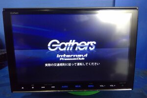 (H)カーナビ 8インチ ホンダ純正 ギャザズ VXM-185VFEi フルセグ/SD/BT/DVD セキュリティ有 通電OK [2402471]