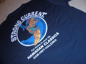 ＳＴＲＯＮＧ ＣＵＲＲＥＮＴ プリントＴシャツ サーフガール ネイビーＭ