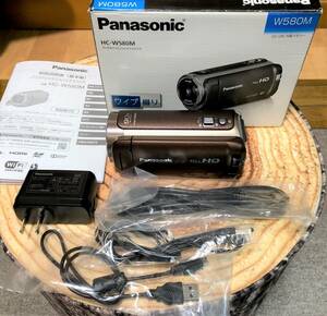 ★極上品★Panasonic HC-W580M WiFi ハイビジョン 光学90倍 内臓32GBメモリー【ワイプ撮り可能】