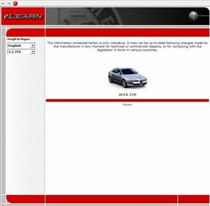  Alpha Romeo Alfa 159 maintenance manual Workshop Manual electron version 