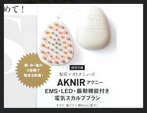 otona MUSE オトナミューズ 付録 アクニー AKNIR 梨花 電気スカルプブラシ　新品　【送料無料】クーポンで200円引き