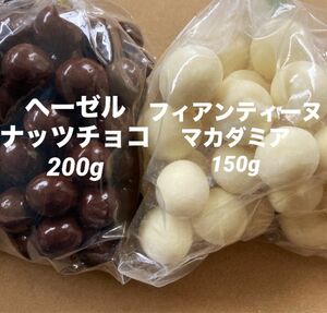 ナッツ味比べ2品　フィアンティーヌマカダミア150g ヘーゼルナッツチョコ200g アウトレットチョコ　訳あり　直売