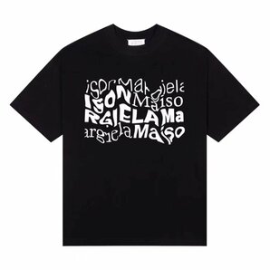 Maison Margiela メゾン マルジェラ ロゴ T-shirt 半袖 Tシャツ ブラック M 中古 TN 1の画像1