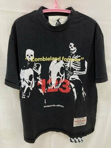 RRR123 T-SHIRT 半袖 Tシャツ ファッション M ブラック 中古 TN 1