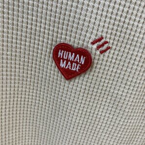 HUMAN MADE ヒューマンメイド カットソー サーマル THERMAL LONG-T 長袖シャツ 長袖 ベージュ 中古 L TN 1の画像2