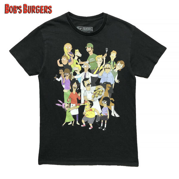 USA 古着 海外TVアニメ BOB'S BURGERS ボブズバーガーズ キャラクター Tシャツ メンズS BA2553