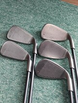 レフティ PING G30 アイアン 5本セット 6〜W 純正カーボンシャフト PING LT50i R2フレックス 黒ドット 20240102 ピン 左 BLACK ブラック _画像2