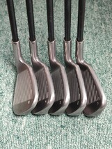 レフティ PING G30 アイアン 5本セット 6〜W 純正カーボンシャフト PING LT50i R2フレックス 黒ドット 20240102 ピン 左 BLACK ブラック _画像7