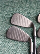 レフティ PING G30 アイアン 5本セット 6〜W 純正カーボンシャフト PING LT50i R2フレックス 黒ドット 20240102 ピン 左 BLACK ブラック _画像3