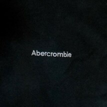 アバクロ*Abercrombie&Fitch*US:XXL/ブラック/バックロゴフルジップフーディー_画像4