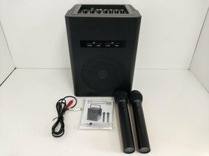  loudspeaker Mike speaker wireless amplifier 40W output wireless microphone 2 ps attaching battery drive AC power supply PA system seminar Event 400-SP066