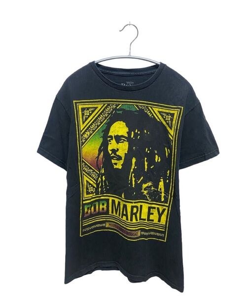 00s ボブマーリー ラスタカラー プリント Tシャツ Mビンテージ バンドTシャツ