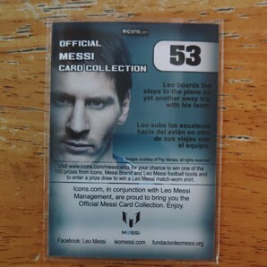 2013 ICONS OFFICIAL MESSI CARD COLLECTION 通常版 #53 LIONEL MESSI[リオネル・メッシ]FCバルセロナ アルゼンチン代表の画像2