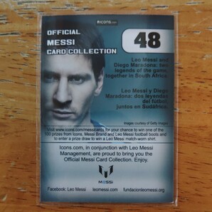 2013 ICONS OFFICIAL MESSI CARD COLLECTION 通常版 #48 LIONEL MESSI[リオネル・メッシ]FCバルセロナ アルゼンチン代表の画像2