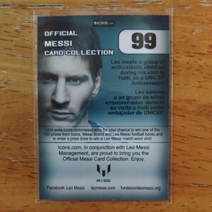 2013 ICONS OFFICIAL MESSI CARD COLLECTION 通常版 #99 LIONEL MESSI[リオネル・メッシ]FCバルセロナ アルゼンチン代表の画像2