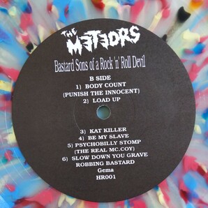 【ドイツ盤/試聴済LP】METEORS『Bastard Sons of a Rock'n'Roll Devil』メテオス★マルチ・カラー盤★1997年HRLP001★サイコビリー の画像6