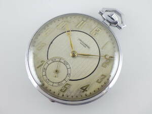 デッドストック CHRONOMETRE ASTER 手巻き 懐中時計 スモセコ 鉄道時計 機械式 アンティーク ビンテージ 時計 8