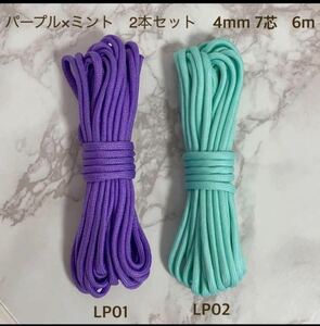 Высококачественный Paracord 4mm 7 Core 6M 2 ПК Установите свинец воротника