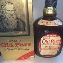 未開栓 古酒 2本 スコッチウイスキー Grand Old Parr Scotch Whisky 12オールドパー 1000ml 750ml 特級_画像2