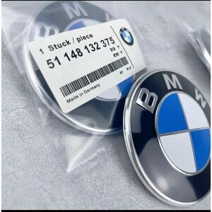 分離型BMW 純正 OE ボンネットエンブレム 82mm E36E39E46E53E70E71E60E63E65E66E82E84E87E88E90E91E92E93F01F25 E36E39E46E53E70E71E60E63