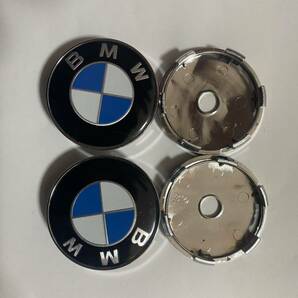 BMW 60mm 青白 センターキャップ 4個 Z4 4シリーズ 2シリーズ M4 M3 X6 X2 ALPINA E46 E39 E36 F30 X5 F10 3シリーズ 5シリーズ 1シリーズの画像1