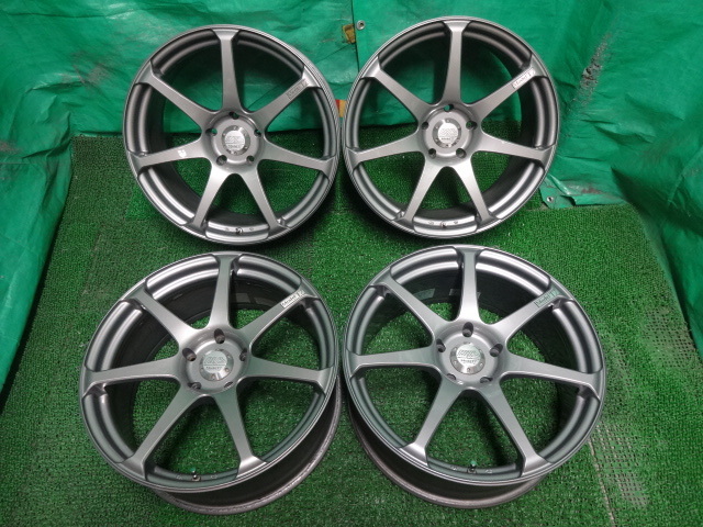 YOKOHAMA ヨコハマ AVS Model T7 モデルT7●18&#215;8J +45 5H PCD114.3 中古ホイール4本●ユ82