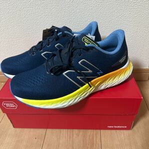 新品タグ付き FreshFoam X Evoz v3 2E幅 ニューバランス new balance MEVOZLH3-2E ネイビー ランニングシューズ 27.5㎝の画像3