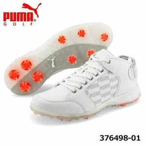 Puma Golf Pro Delta Delta Delta Mid Spike Shoes для гольф -обуви Pumagolf 10p 376498 Размер 26,5㎝