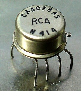 RCA CA3028AS (RF IF 差動アンプ IC/メタル缶タイプ) [4個組](a)