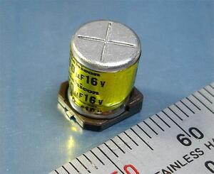 ニチコン UX チップ電解コンデンサ(16V/100μF/105℃) [8個組].a