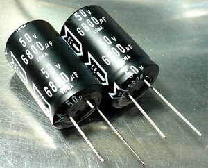 東和蓄電器 コンデンサ (50V/6800μF/補助端子付) [2個組](b)