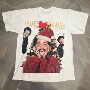 Post Malone ポストマローン ホームアローンパロディTシャツ/ラッパー/USED/古着