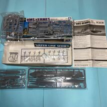 1/700 アオシマ 限定版 イギリス海軍 航空母艦 HMS『ハーミーズ』リシュリュー攻撃時 日本海軍砲艦『須磨』セット_画像2