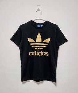 adidas ゴールド トレフォイル Tシャツ UK Mサイズ